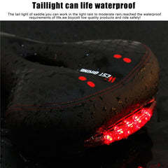 Ultimate Comfort Mountain Bike Seat Cushion with Built-in Waterproof Taillight and Enhanced Shock Absorption