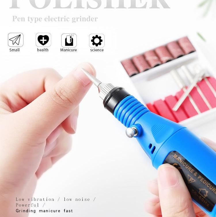 Portable Mini Electric Nail File and Polisher with USB Connectivity