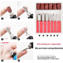 Portable Mini Electric Nail File and Polisher with USB Connectivity