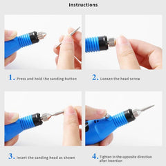 Portable Mini Electric Nail File and Polisher with USB Connectivity