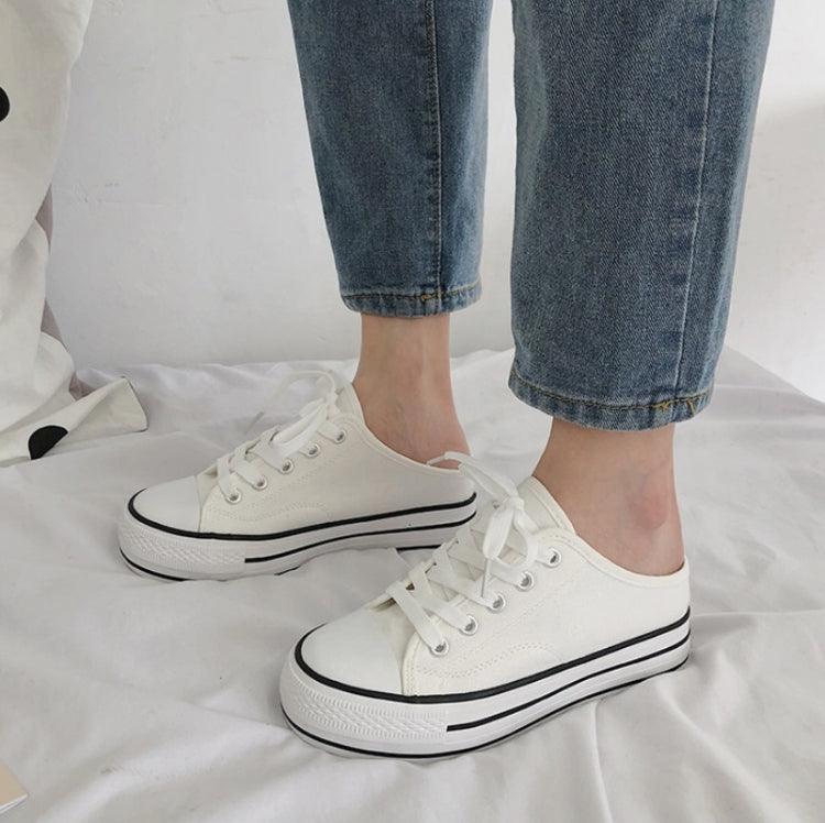 Stylish Women's Elevated Canvas Slip-On Shoes