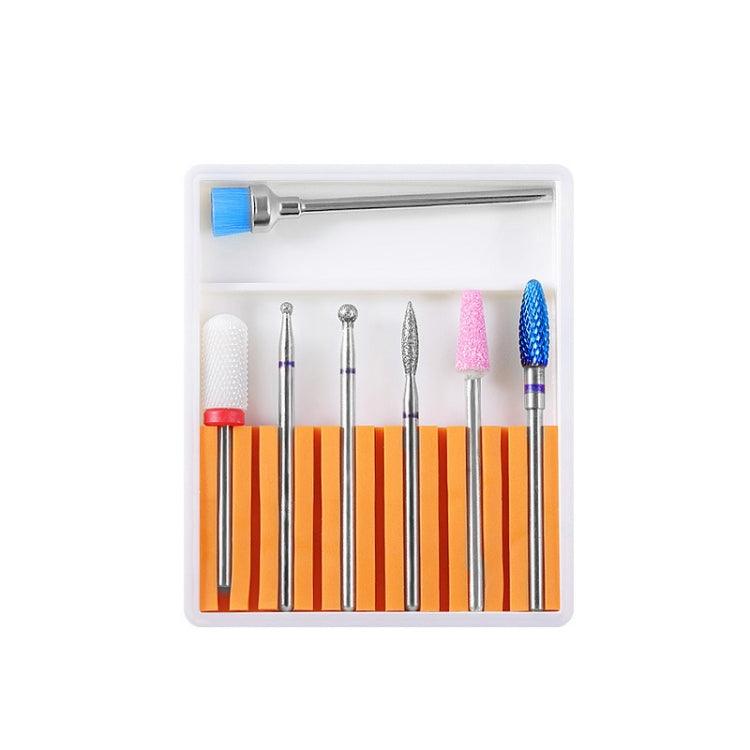 Ceramic Tungsten Steel Alloy Grinding Heads Set for Nail Art Polishing and Exfoliating GH-08