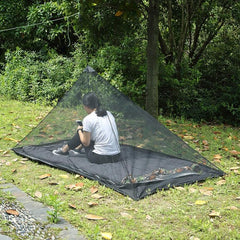 Lightweight Polyester Camping Tent with Anti-Mosquito Mesh and Enhanced Visibility