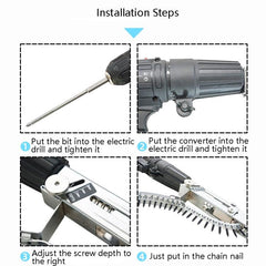 Gypsum Board Electric Screwdriver Nail Feeding Converter