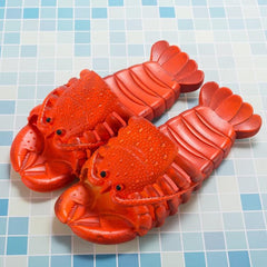 Cartoon Crayfish Family Slippers for Kids and Parents