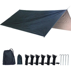 Sombrilla de camping versátil, impermeable y ligera, resistente a la humedad, para aventuras al aire libre