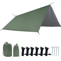 Sombrilla de camping versátil, impermeable y ligera, resistente a la humedad, para aventuras al aire libre