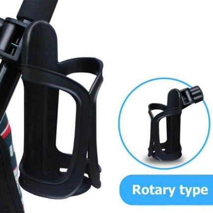Stroller Cup Holder And Bottle Rack With 360 Degree Adjustability lightweight black rotary cup holder for stroller, tricycle and bicycle
