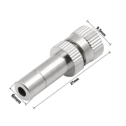 Fog Misting Nozzle 0.2mm For Humidifying And Dust Control - copper galvanized 27×6mm precision misting nozzle for greenhouse humidification and dust control