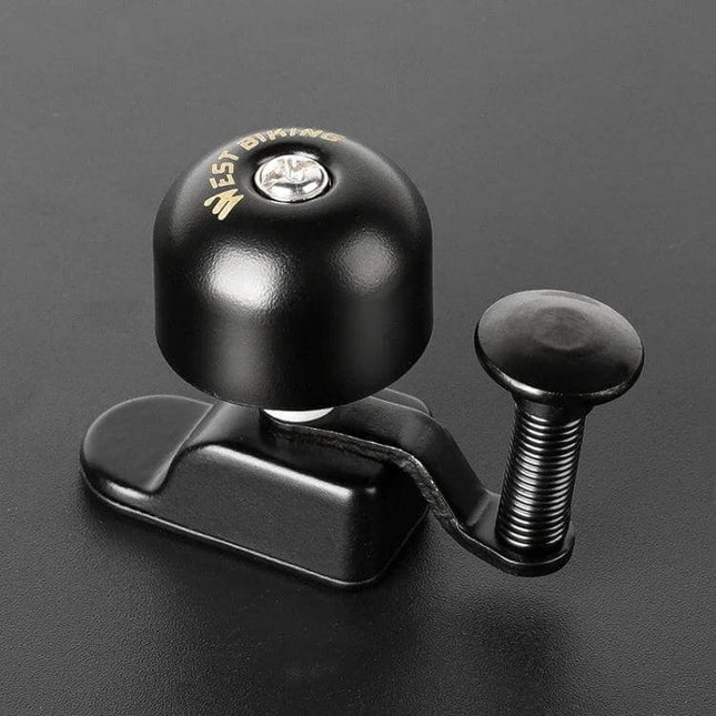 West Biking Copper Bicycle Bell For Everyday Cycling - compact 3x3cm copper & aluminum alloy bell, 20g, tool-free clamp, crisp retro tone for urban commutes