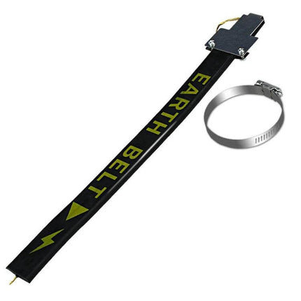 Hanging Grounding Chain for Static Elimination in Cars and SUVs — black earth belt with clamp for exhaust grounding, reduces static shocks