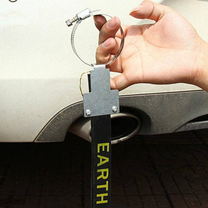 Hanging Grounding Chain for Static Elimination in Cars and SUVs attached to exhaust pipe, durable earth strap reducing static shocks