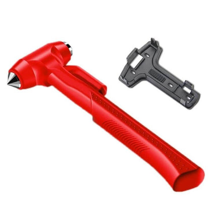 Car Emergency Hammer for Window Breaking and Seat Belt Cutting red safety hammer with glass breaker tip and seatbelt cutter
