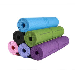 Dual-Color TPE Yoga Mat with Body Alignment Guide - BSJ002 Fitness Mat