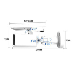 Solar-Powered LED Security Camera Lamp with Human Motion Detection and Waterproof Design