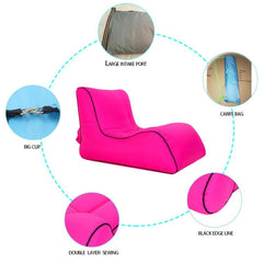 Sofá inflable portátil BB1803, asiento plegable para exteriores para todas las ocasiones