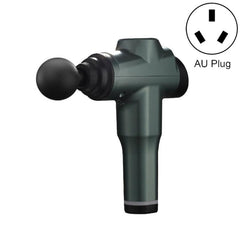 Portable Fascia Massage Gun for Muscle Relaxation and Recovery AU Plug 6206 6 Gears Green