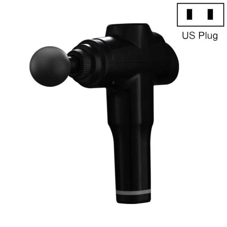 Portable Fascia Massage Gun for Muscle Relaxation and Recovery US Plug 6206 6 Gears Black