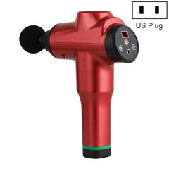 Portable Fascia Massage Gun for Muscle Relaxation and Recovery US Plug 6212 12 Gears Red