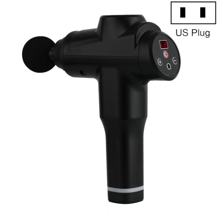 Portable Fascia Massage Gun for Muscle Relaxation and Recovery US Plug 6212 12 Gears Black