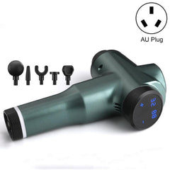 Portable Fascia Massage Gun for Muscle Relaxation and Recovery AU Plug 6232 32 Gears Green