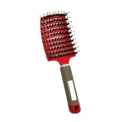 Curly Hair Massage Comb with Retro Boar Bristles and Ergonomic Design