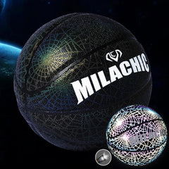 Rainbow Reflective Number 7 Basketball by MILACHIC