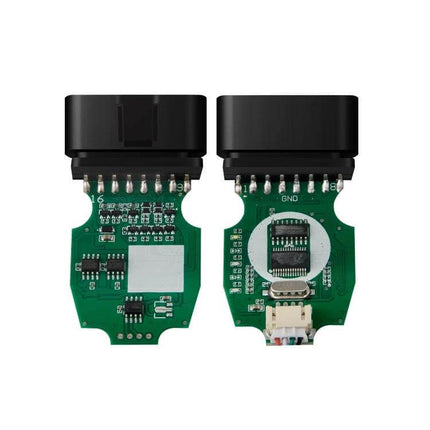 Car Fault Detection Line for Ford Focus C-Max and Mazda Models circuit board diagnostic adapter showing plastic connector and metal pins