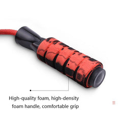 Heavy-Duty 8mm Skipping Rope for Fitness - 3m Length with Foam Grip and Stainless Steel Bearings