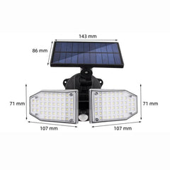 Solar-Powered Motion Sensor LED Wall Light for Outdoor Use