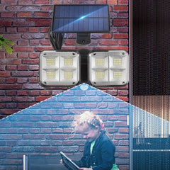 Solar-Powered Motion Sensor LED Wall Light for Outdoor Use