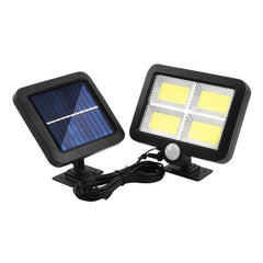 Eco-Friendly Solar Wall Light with Motion Sensor for Outdoor Use