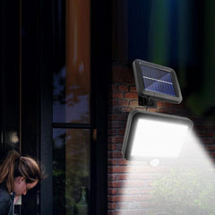 Eco-Friendly Solar Wall Light with Motion Sensor for Outdoor Use