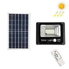 Remote-Controlled Solar Flood Light for Outdoor Use - Waterproof and Sensor-Enabled Wall Illumination