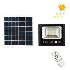 Remote-Controlled Solar Flood Light for Outdoor Use - Waterproof and Sensor-Enabled Wall Illumination