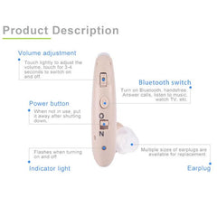 Amplificateur de son pour prothèse auditive Bluetooth G25 pour personnes âgées