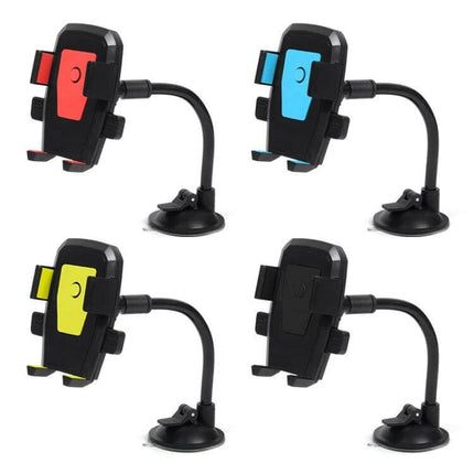 Car Windshield Phone Holder With Automatic Lock Black - black car suction cup phone mount with automatic lock and flexible arm