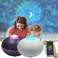 SC526 Wireless LED Starry Sky Projector with Remote Control and Water Pattern Effects