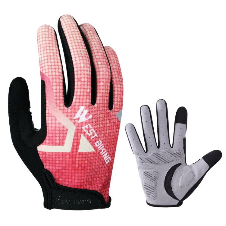 WEST BIKING YP0211216 Full Finger Touch Screen Cycling Gloves with Shock Absorption and Anti-Skid Design