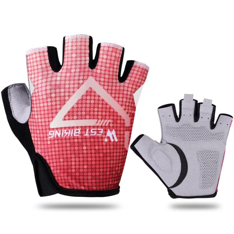 WEST BIKING Summer Half Finger Cycling Gloves - Breathable & Reflective Outdoor Riding Gloves