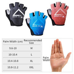 WEST BIKING Summer Half Finger Cycling Gloves - Breathable & Reflective Outdoor Riding Gloves