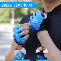 WEST BIKING Summer Half Finger Cycling Gloves - Breathable & Reflective Outdoor Riding Gloves