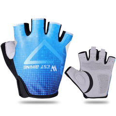 WEST BIKING Summer Half Finger Cycling Gloves - Breathable & Reflective Outdoor Riding Gloves