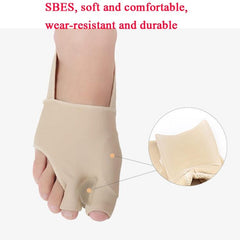 Protector de dedos divididos para dos dedos, cubierta para el pie, separador de dedos, corrección del pulgar varo, cubierta para el pie, estilo: