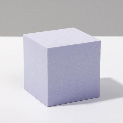 Geometric White Cube Photo Props Set for Photography Sessions - polymer foam white cube prop for product staging and stable positioning