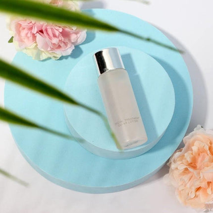 Geometric Photo Props Set in Various Sizes and Colors showing cylindrical and round foam platforms staging a skincare bottle with flowers