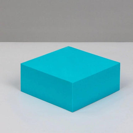 Geometric Photo Props Set in Various Sizes and Colors turquoise foam cube prop for product photography