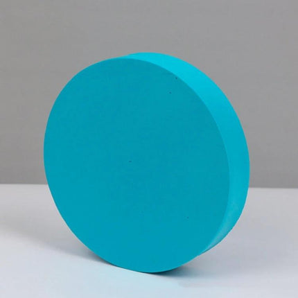 Geometric Photo Props Set in Various Sizes and Colors - turquoise polymer foam cylinder prop for product photography