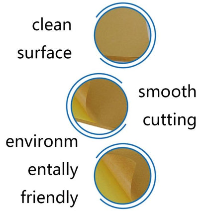 A4 Self-Adhesive Kraft Paper Stickers for Laser Inkjet Printing showing clean surface, smooth cutting and environmentally friendly backing