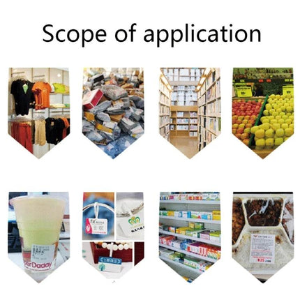 A4 Self-Adhesive Kraft Paper Stickers for Laser Inkjet Printing - sample uses: retail labeling, storage, shelving, produce and packaging